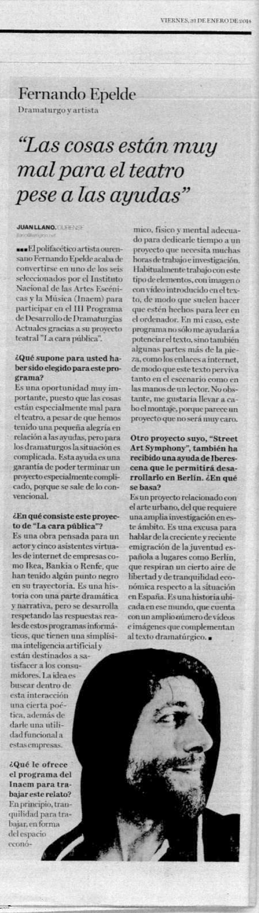 Recorte prensa La Región 2014